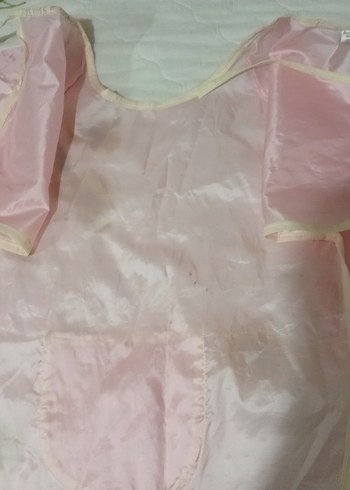 HelloBaby Pembe Boyama Önlüğü, Uzun Kollu, Cepli