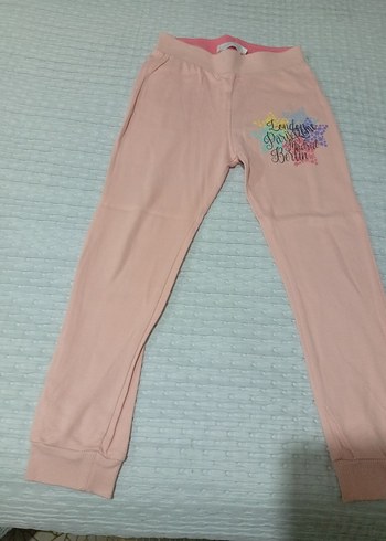 Kızlar için pudra rengi Rahat Kesim Sweatpant - Görsel 2