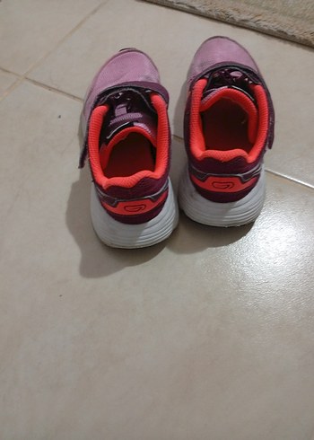 Kız Çocuk Pembe Bağcıklı Cırt Cırtlı Spor Ayakkabı - Görsel 4