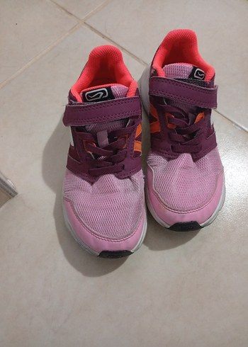 Kız Çocuk Pembe Bağcıklı Cırt Cırtlı Spor Ayakkabı - Görsel 2