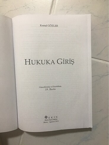 kemal gözler hukuka giriş