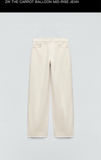 ZARA - ZW THE CARROT BALLOON MID-RISE JEAN