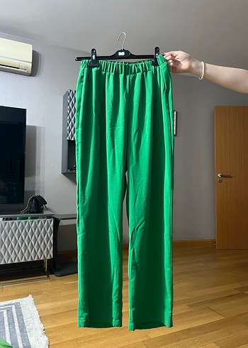 Düğmeli Yeşil Mini Kadın Gömlek takim - Görsel 2