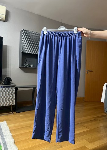 Mavi Parlak Midi Kadın Tunik takim - Görsel 2