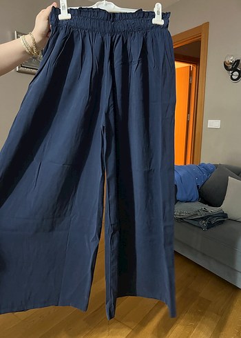 Lacivert Düğmeli Uzun Kollu Kadın Gömlek takim - Görsel 3