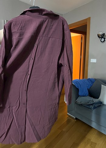 Bordo Kadın tensel kumas bol pacali ikili takim - Görsel 2