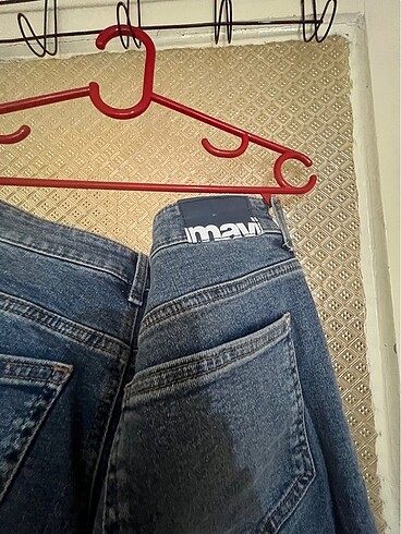 26 Beden mavi Renk Mavi high rise flare jean