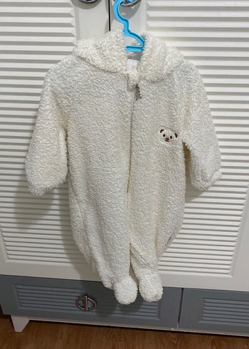 Beyaz Kürklü Unisex  Tulumu - Görsel 2