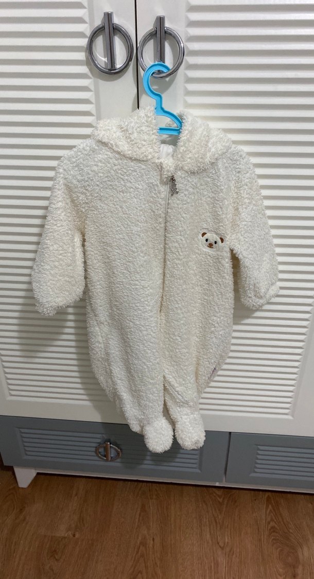 Beyaz Kürklü Unisex  Tulumu - Görsel 2