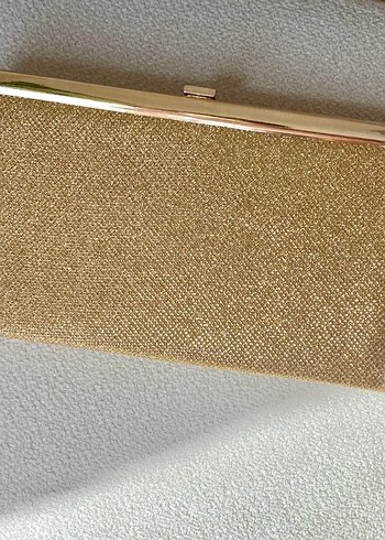 Gold Kadın Parlak Portföy Çanta - Görsel 2