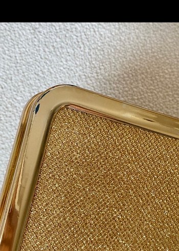 Gold Kadın Parlak Portföy Çanta - Görsel 3