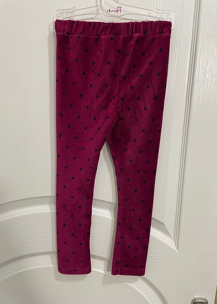 Kız çocuk kadife tayt - Görsel 2