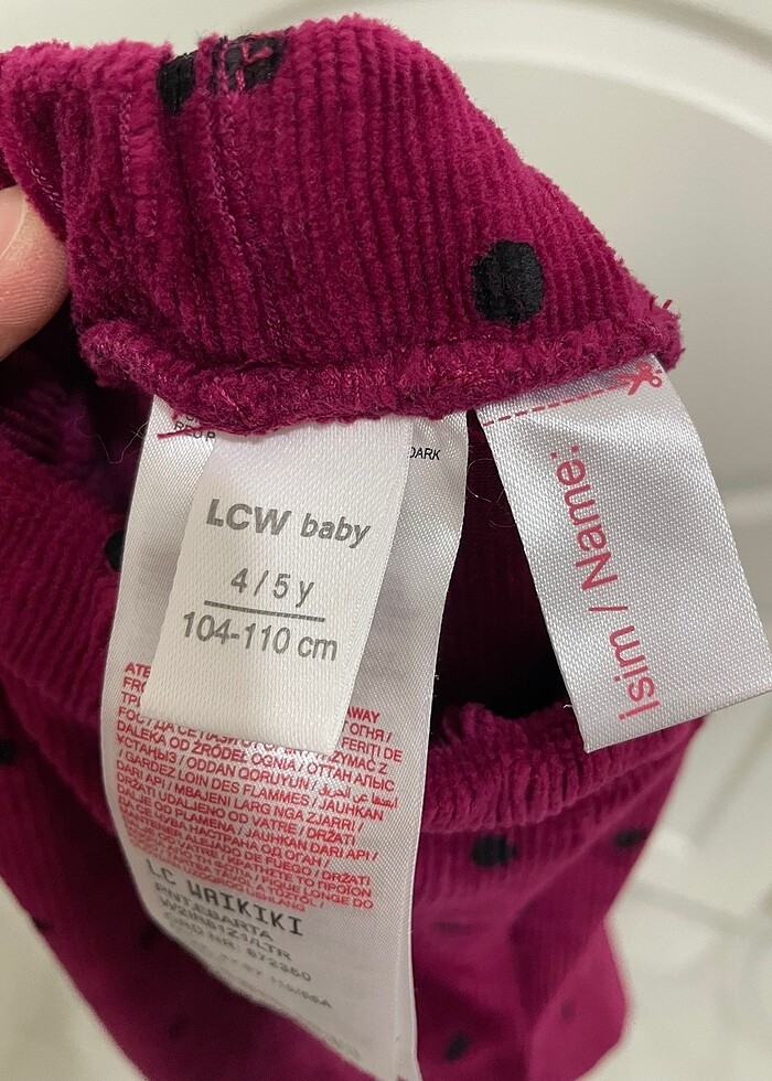 Kız çocuk kadife tayt - Görsel 3