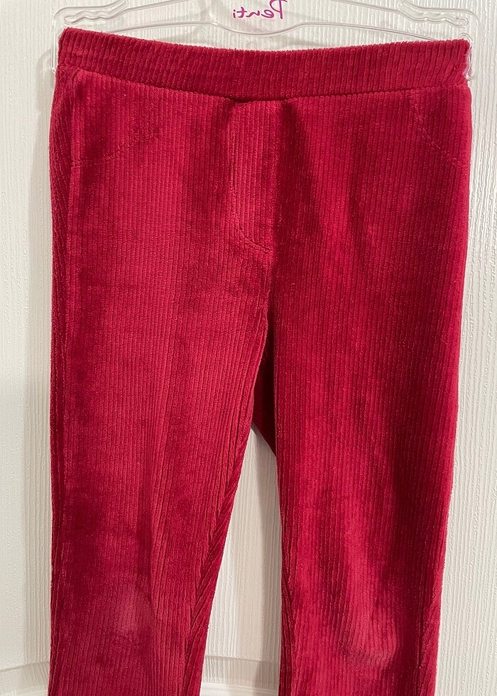 Kız çocuk kadife tayt - Görsel 2