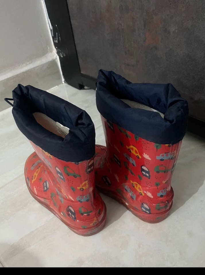 Lcw Renkli Desenli Kemerli Erkek Çocuk Yağmur Çizmesi - Görsel 2