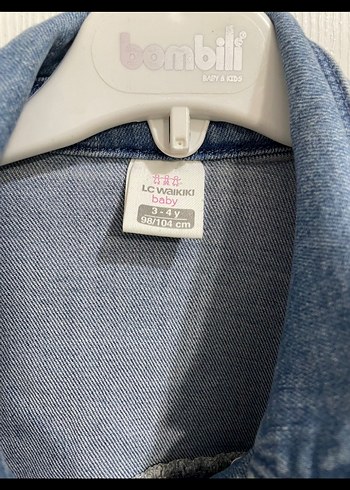 Kızlar İçin Düğmeli Mavi Denim Ceket lcw - Görsel 3