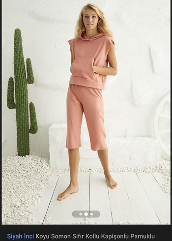 Somon Renkli pijama takımı - Görsel 2