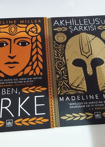 Sıfır durumda Ben kirke ve akhileus'un şarkısı kitapları