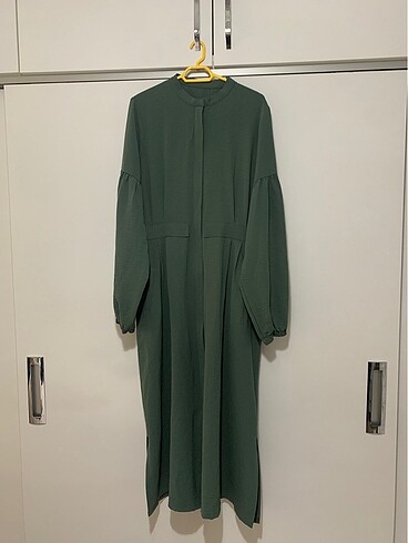 YEŞİL UZUN TUNİK FERACE oversize