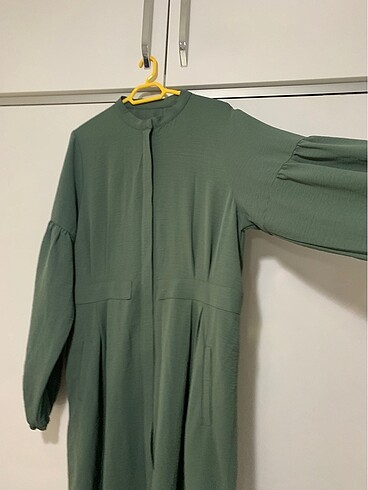 l Beden YEŞİL UZUN TUNİK FERACE oversize