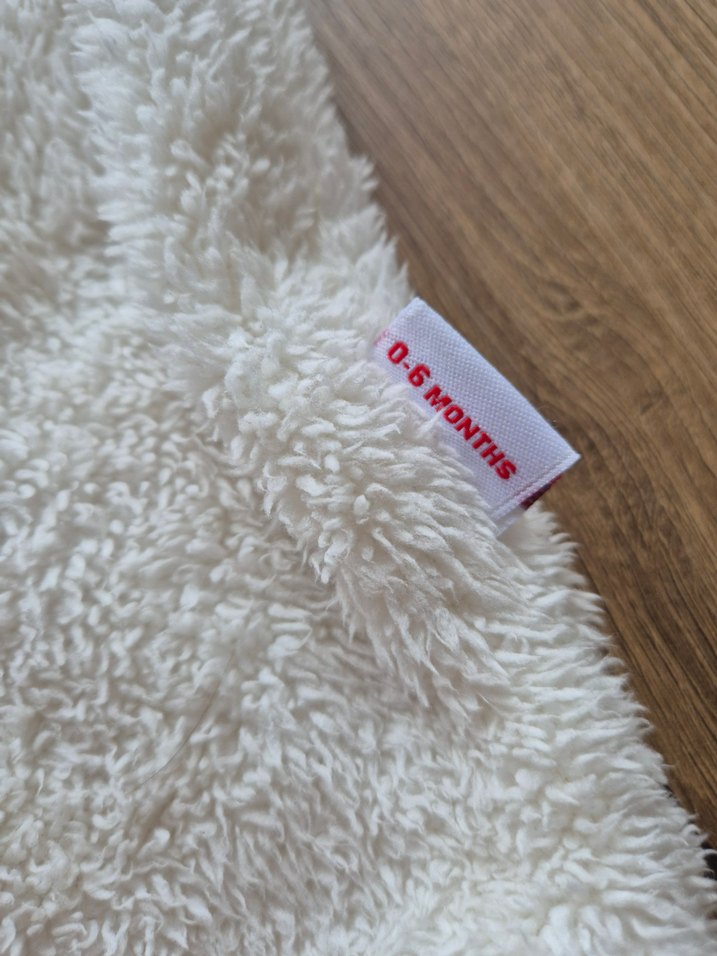 Bebek Kız Beyaz Kürklü Tulumu - Görsel 4