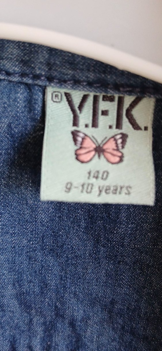 Nakışlı Düğmeli Mavi çocuk Gömlek - Görsel 3