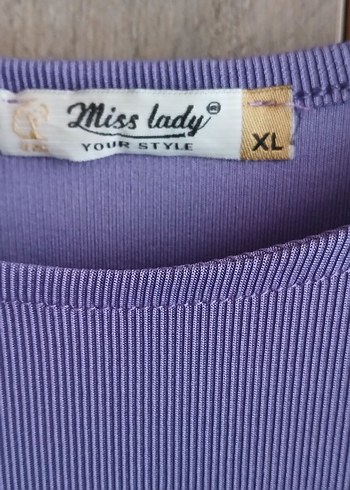 Pamuklu Mor Fırfırlı Hamile Tunik - Görsel 3