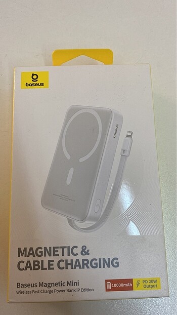 Baseus 20w 10.000 Mah magsafe+lıghtnıng kablolu + Typce gırıslı