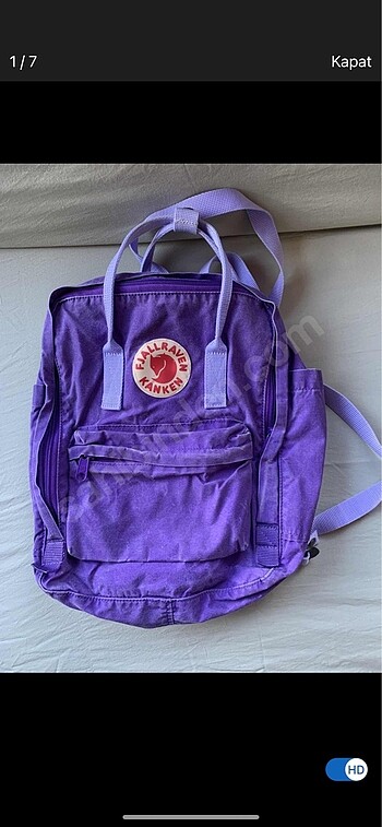 Orjinal Kanken Fjallraven sırt çantası