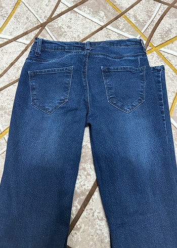 Kadın Mavi Kot Pantolon Regular Fit - Görsel 2