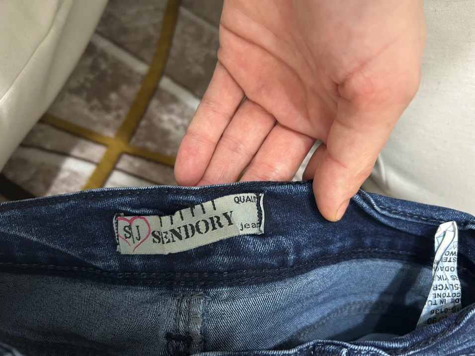 Kadın Mavi Kot Pantolon Regular Fit - Görsel 4