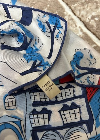 Kadın Çok Renkli Fermuarlı Parisli Eşarp - Görsel 2