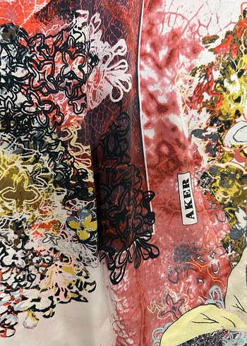 Bohem Çok Renkli Kadın eşarp - Görsel 2