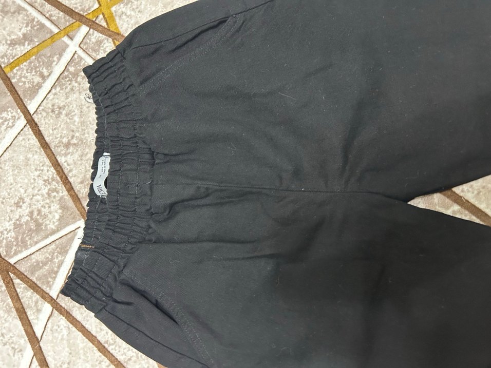 Siyah Rahat Kesim Kadın Kot Pantolon - Görsel 2