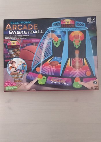 Elektronik Renkli Arcade Basketbol Oyunu