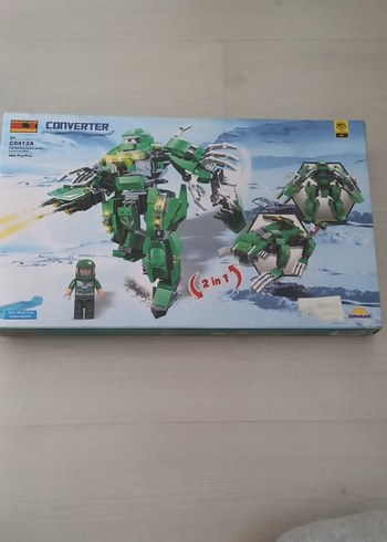 Yeşil 2'si 1 Arada Aksiyon Figürü CONIVERTER