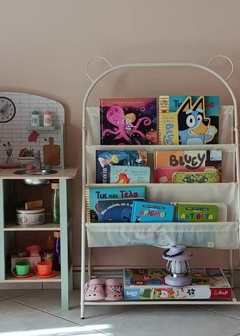 Beyaz Çocuk Kitap Rafı - Görsel 2