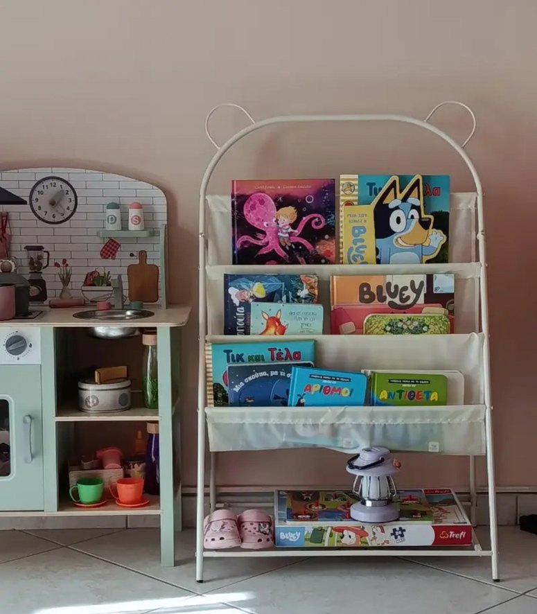 Beyaz Çocuk Kitap Rafı - Görsel 2