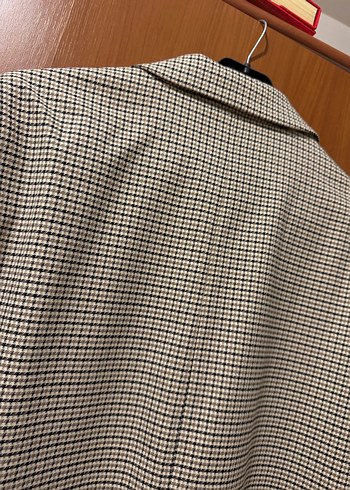xl Beden H&M Ekoseli Blazer Ceket