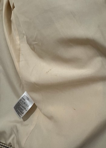 xl Beden camel Renk H&M Ekoseli Blazer Ceket