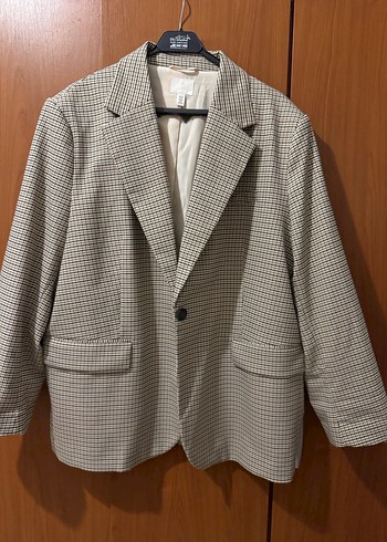 H&M Ekoseli Blazer Ceket