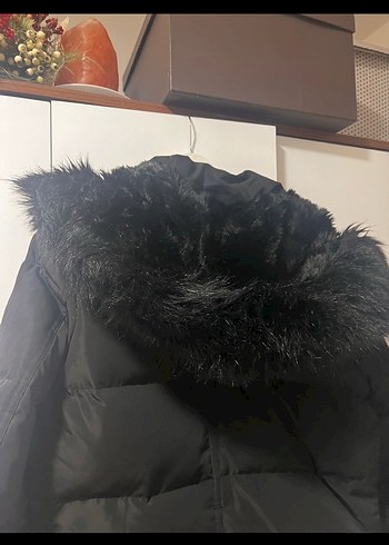 Kaz tüğü kadın mont - Görsel 3