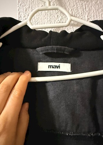 Gri Düğmeli Bol Kesim Denim Ceket - Görsel 6