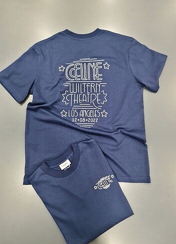 Celine baskılı oversize t-shirt 
