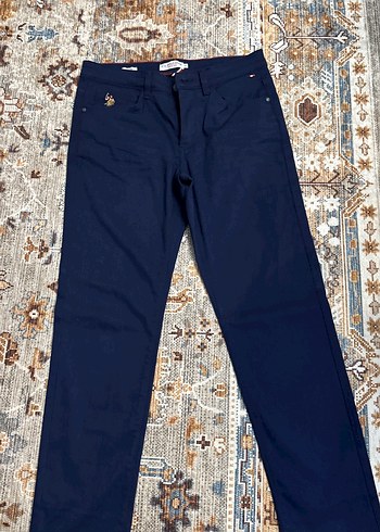 U.S Polo Assn. Lacivert Duz Kesim Us Polo Orijinal Pantolon
