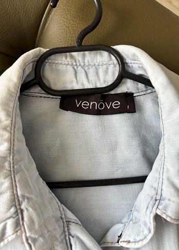 m Beden mavi Renk Venöve Mavi Kısa Kollu Salaş Denim Ceket