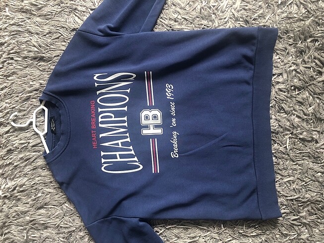 Pull and Bear Lacivert Sweatshirt