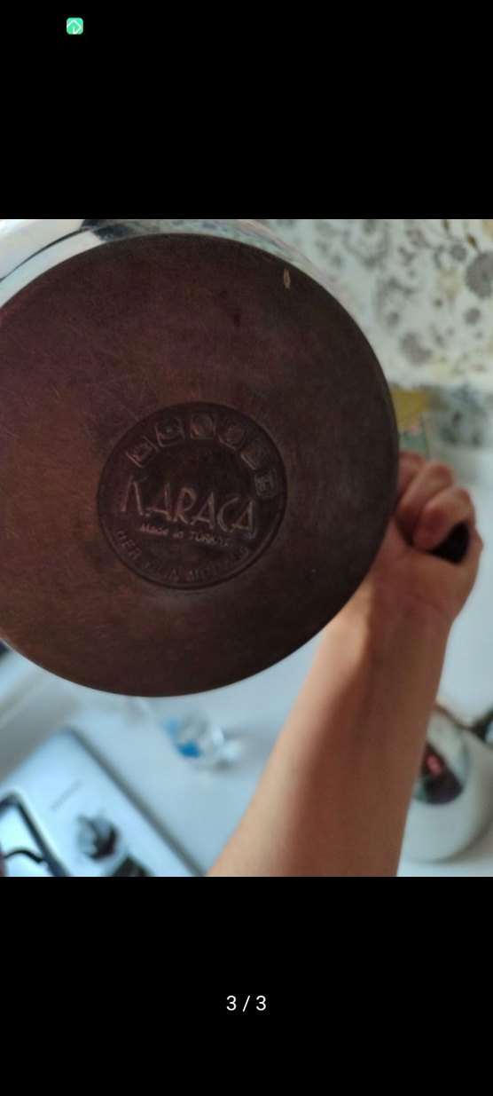 Parlak Bordo Saplı Çelik Çaydanlık - Görsel 3