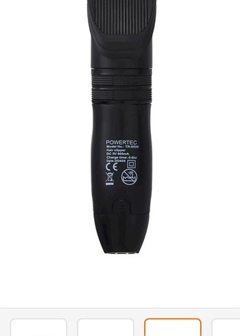 Powertec Siyah-Gri Saç Kesme Makinesi - Görsel 3