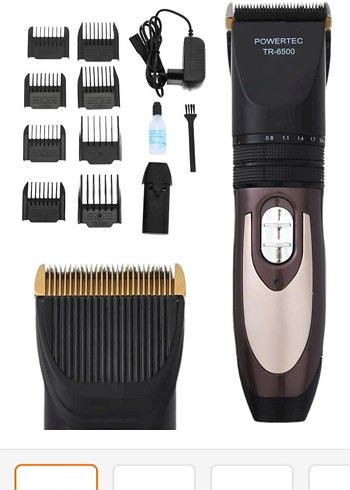 Powertec Siyah-Gri Saç Kesme Makinesi - Görsel 2